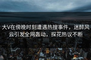 大V在傍晚时刻遭遇热搜事件，迷醉风云引发全网轰动，探花热议不断
