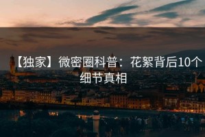 【独家】微密圈科普：花絮背后10个细节真相