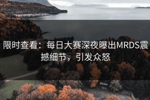 限时查看：每日大赛深夜曝出MRDS震撼细节，引发众怒