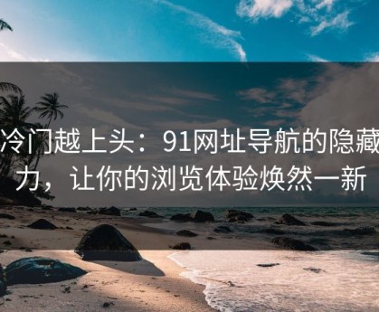 越冷门越上头：91网址导航的隐藏魅力，让你的浏览体验焕然一新