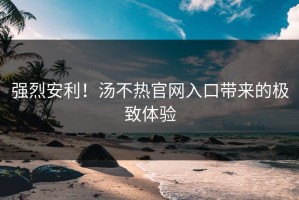 强烈安利！汤不热官网入口带来的极致体验