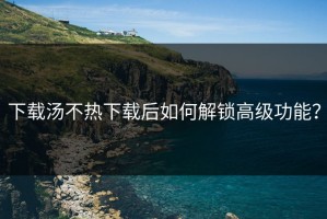 下载汤不热下载后如何解锁高级功能？