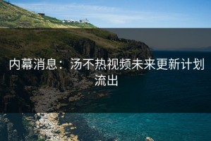 内幕消息：汤不热视频未来更新计划流出