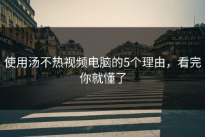 使用汤不热视频电脑的5个理由，看完你就懂了