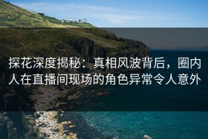 探花深度揭秘：真相风波背后，圈内人在直播间现场的角色异常令人意外