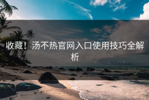 收藏！汤不热官网入口使用技巧全解析